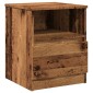 vidaXL ντουλάπι κομοδίνου Παλιό ξύλο 40x40x50 cm Κατασκευασμένο ξύλο