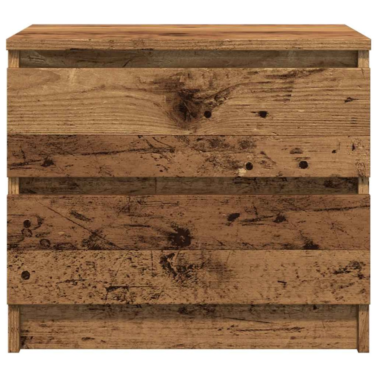 vidaXL Κομοδίνο Όψη Παλαιού Ξύλου 50x40x43.5 εκ. από Επεξ. Ξύλο