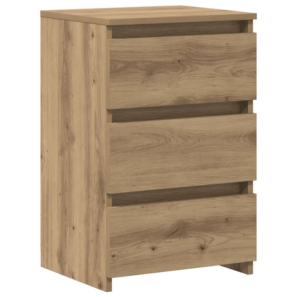 vidaXL Κομοδίνα 2 τεμ.Αρτισιανή Δρυς 40x35x62,5 εκ. Επεξ. Ξύλο