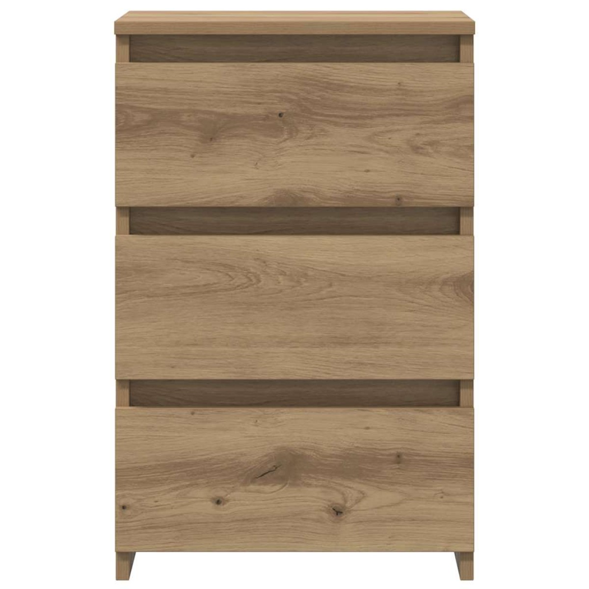 vidaXL Κομοδίνα 2 τεμ.Αρτισιανή Δρυς 40x35x62,5 εκ. Επεξ. Ξύλο