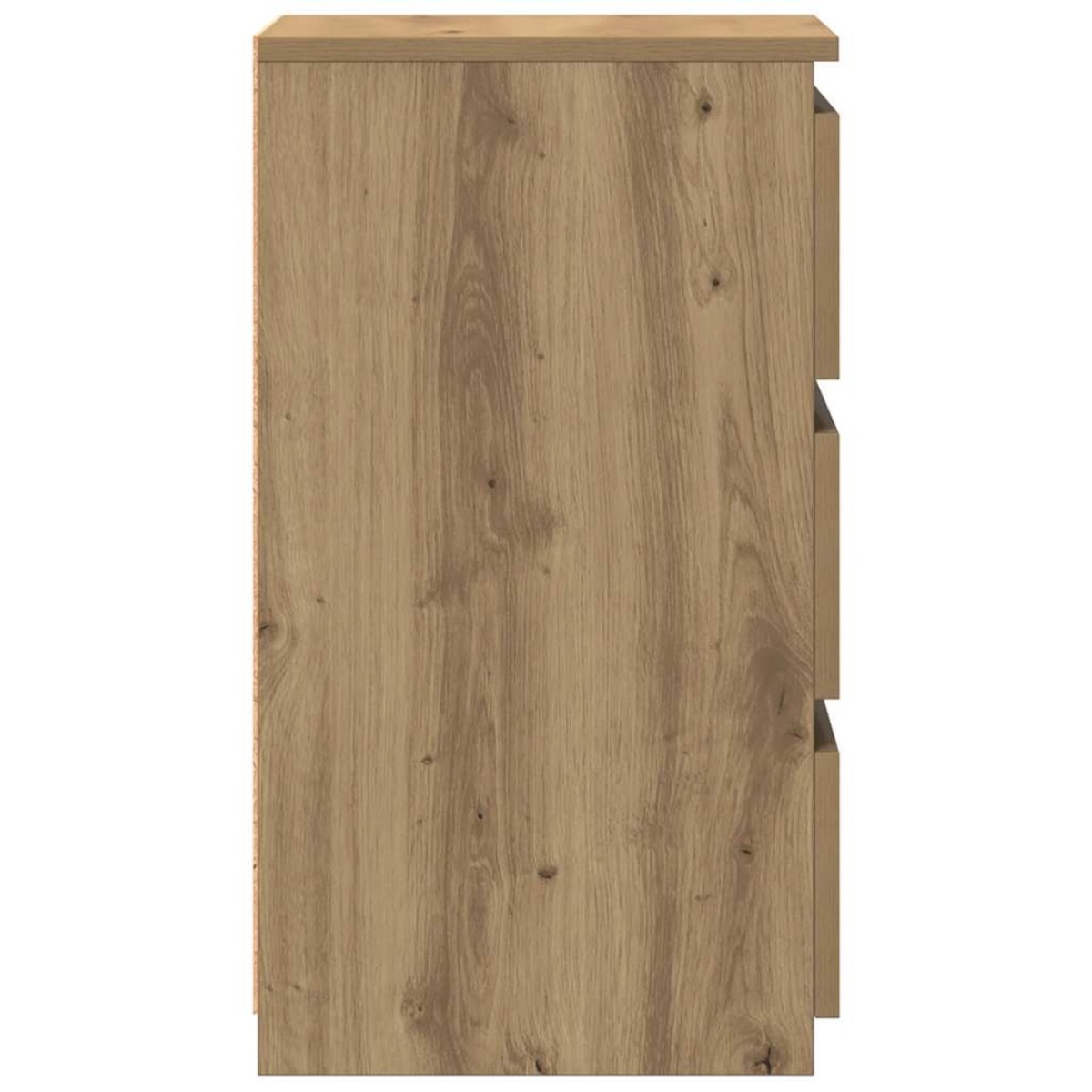 vidaXL Κομοδίνα 2 τεμ.Αρτισιανή Δρυς 40x35x62,5 εκ. Επεξ. Ξύλο