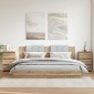 vidaXL Κομοδίνα 2 τεμ.Αρτισιανή Δρυς 40x35x62,5 εκ. Επεξ. Ξύλο