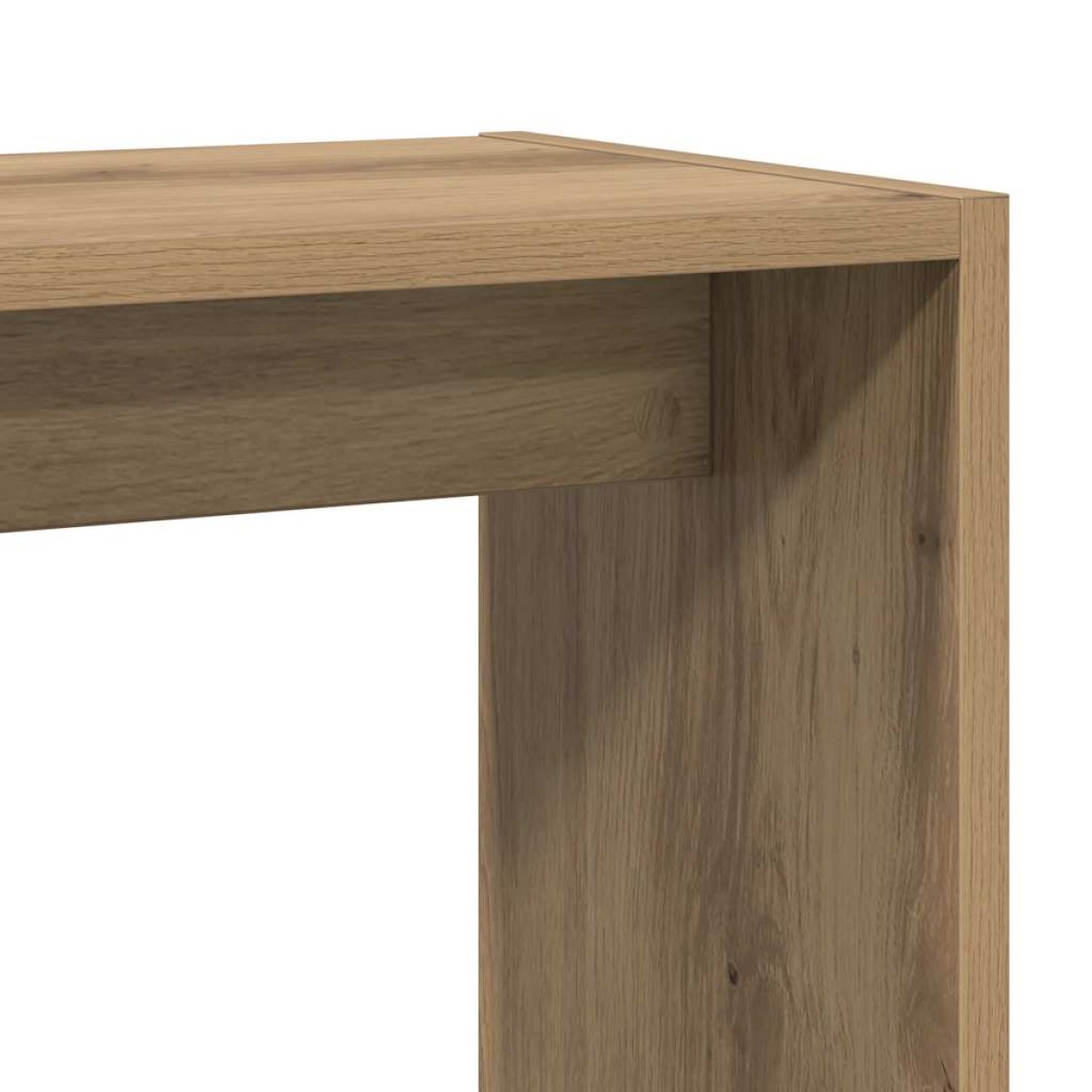 vidaXL Side Table Artisan Oak 50x26x50 cm Κατασκευασμένο ξύλο