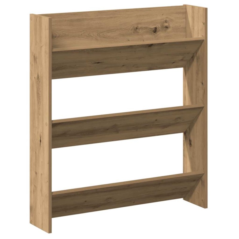 vidaXL Ντουλάπι παπουτσιών τοίχου Artisan Oak Κατασκευασμένο ξύλο
