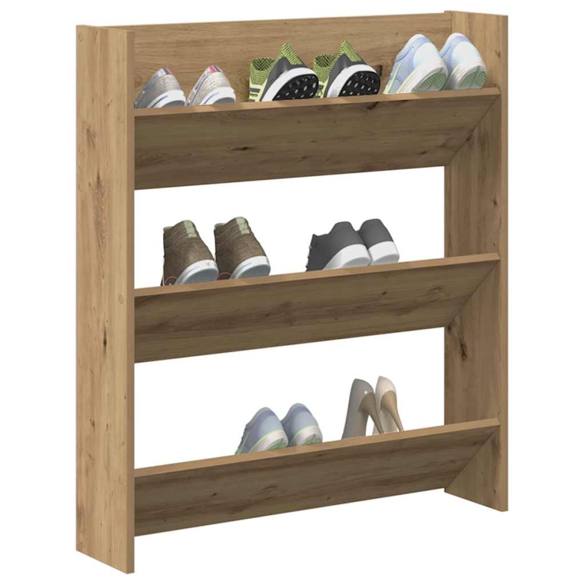 vidaXL Ντουλάπι παπουτσιών τοίχου Artisan Oak Κατασκευασμένο ξύλο