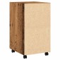 vidaXL Ντουλάπι με ρόδες Παλιό ξύλο 33x38x60 cm Ξύλο μηχανής