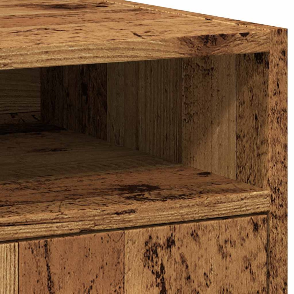 vidaXL Ντουλάπι με ρόδες Παλιό ξύλο 33x38x60 cm Ξύλο μηχανής