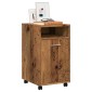 vidaXL Ντουλάπι με ρόδες Παλιό ξύλο 33x38x60 cm Ξύλο μηχανής