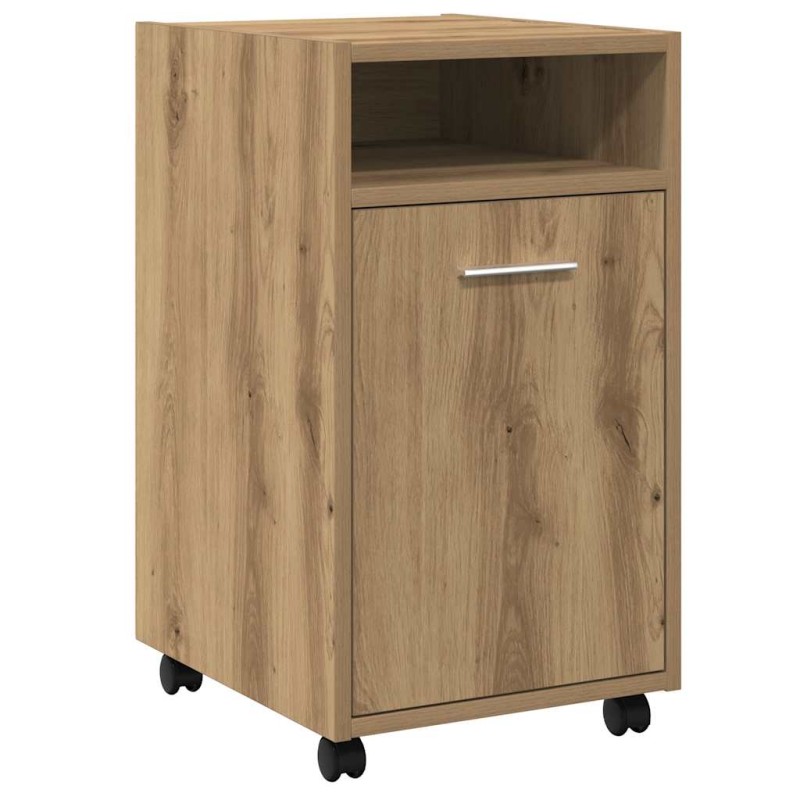 ντουλάπι vidaXL με ροδάκια Artisan Oak 33x38x60 cm Κατασκευασμένο ξύλο