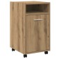 ντουλάπι vidaXL με ροδάκια Artisan Oak 33x38x60 cm Κατασκευασμένο ξύλο