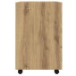 ντουλάπι vidaXL με ροδάκια Artisan Oak 33x38x60 cm Κατασκευασμένο ξύλο