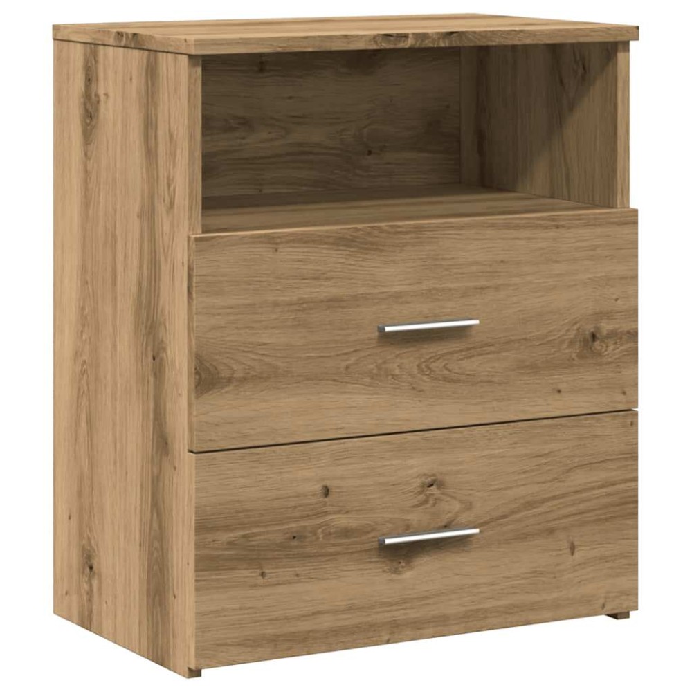 vidaXL Κομοδίνο Αρτισιανή Δρυς 50x32x60 εκ. από Επεξεργασμένο Ξύλο