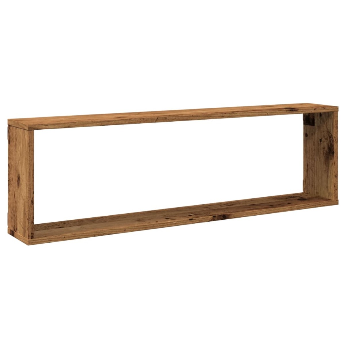 vidaXL Ράφια Κύβοι Τοίχου Όψη Παλαιού Ξύλου 100x15x30 εκ. Επεξ. Ξύλο