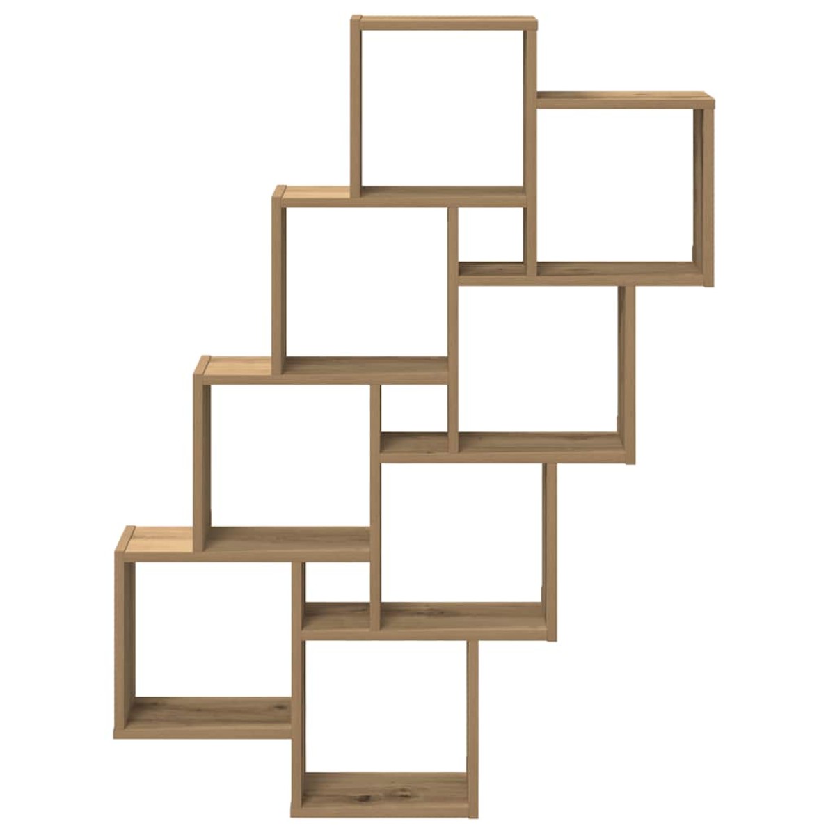 vidaXL Ράφι κύβος τοίχου Artisan Oak 90x15x119,5cm Κατασκευασμένο ξύλο