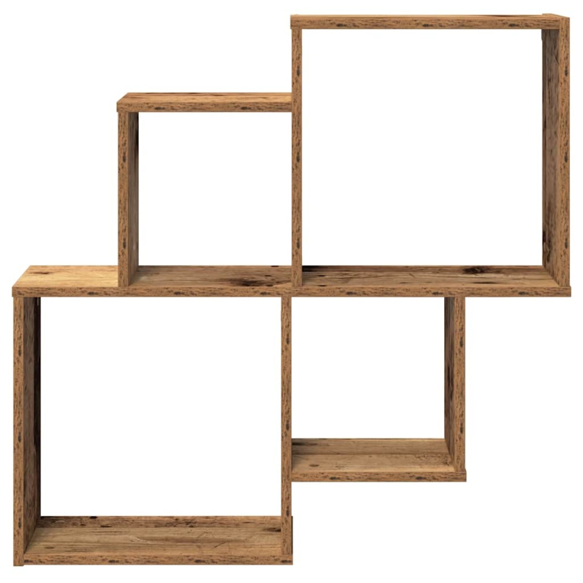 vidaXL Ράφι τοίχου Παλιό ξύλο 80x15x78,5 cm Κατασκευασμένο ξύλο