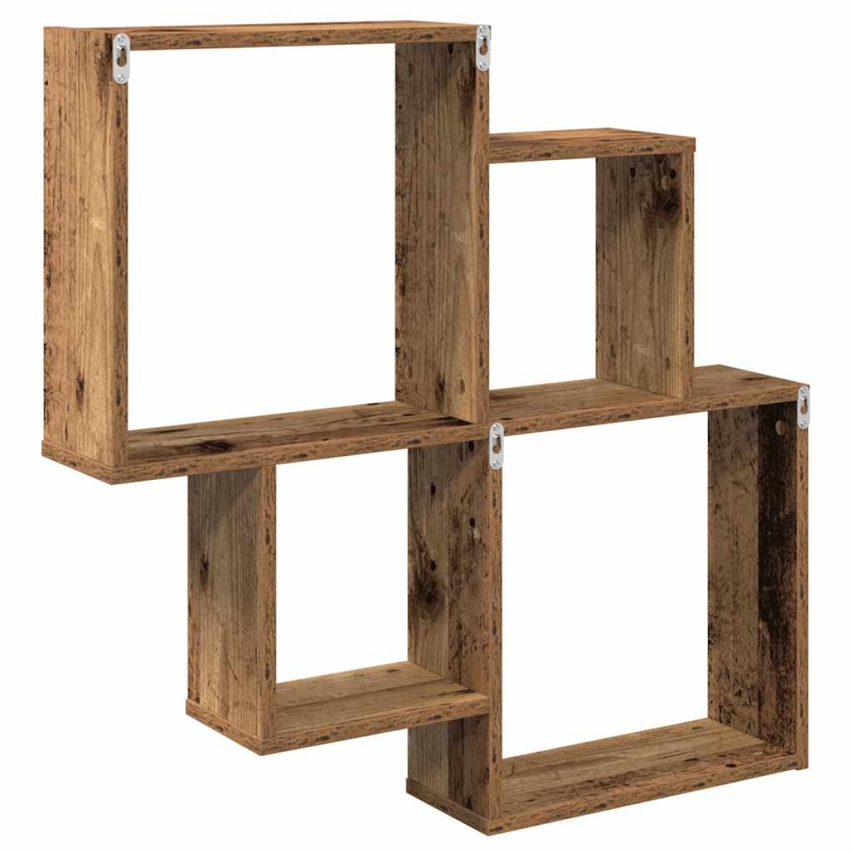 vidaXL Ράφι τοίχου Παλιό ξύλο 80x15x78,5 cm Κατασκευασμένο ξύλο