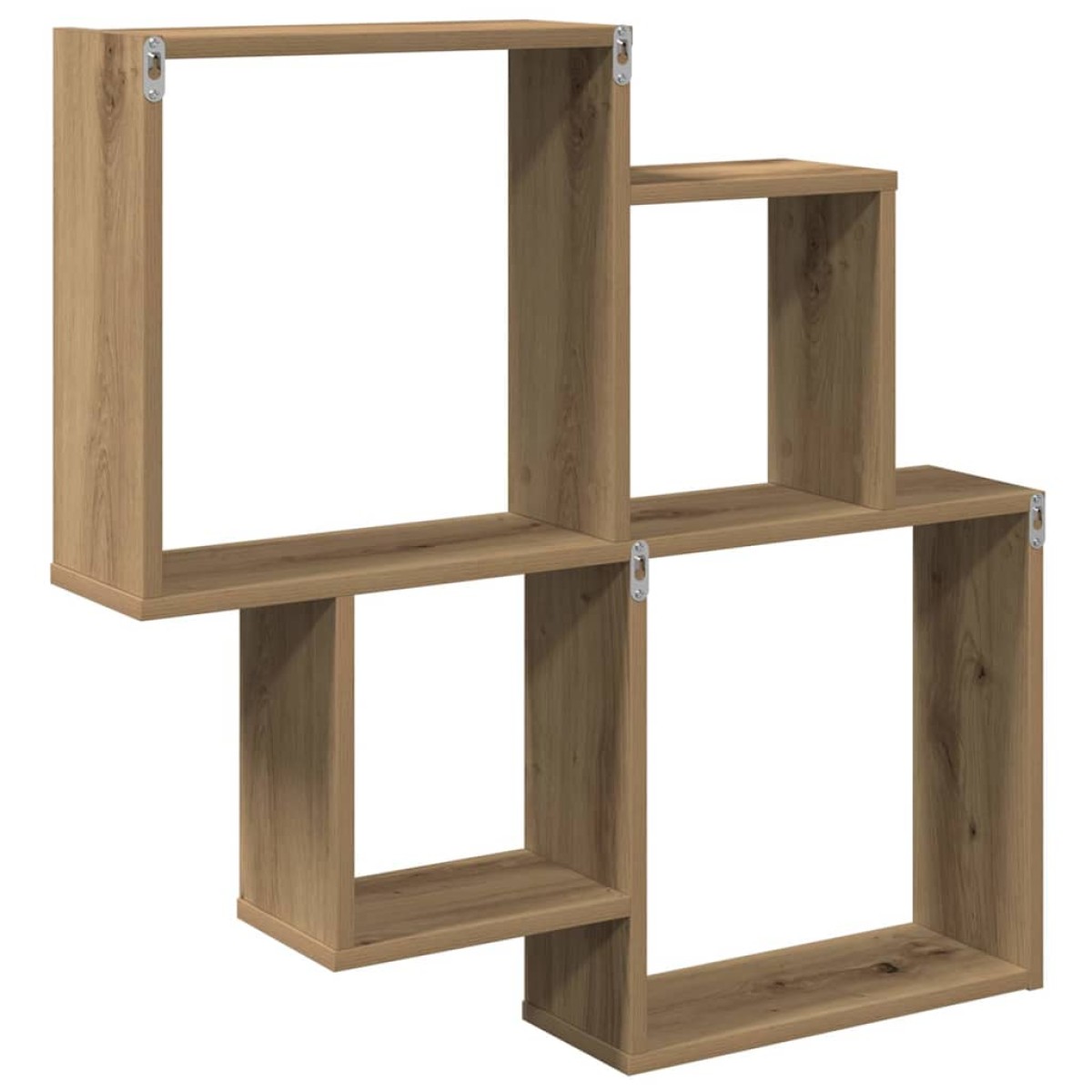 vidaXL Ράφι τοίχου Artisan Oak 80x15x78,5 cm Κατασκευασμένο ξύλο