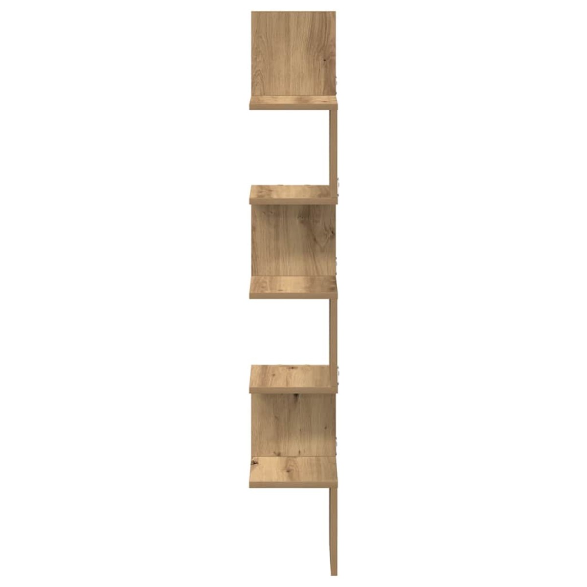 vidaXL Γωνιακό ράφι τοίχου Δρυς τεχνίτης 20x20x127,5 cm