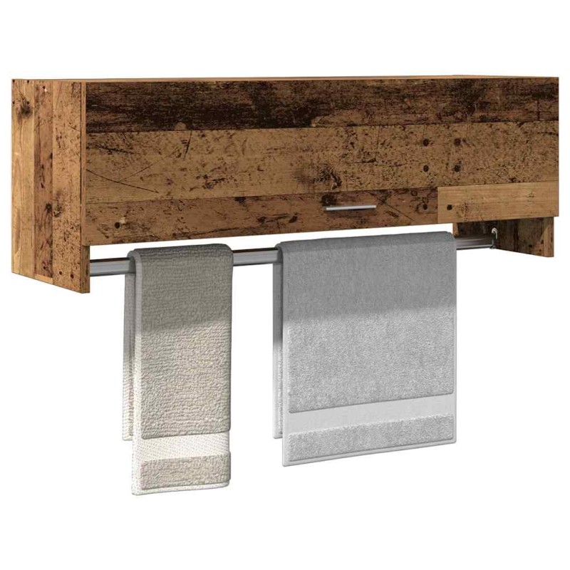 vidaXL Ντουλάπα Παλαιό ξύλο 100x32,5x35 cm Ξύλινο μηχανουργικό ξύλο