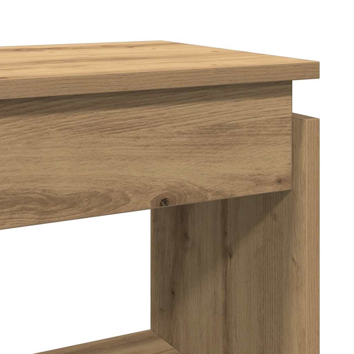 vidaXL Τραπέζι Κονσόλα Αρτισιανή Δρυς 80x30x80 εκ Επεξεργασμένο Ξύλο
