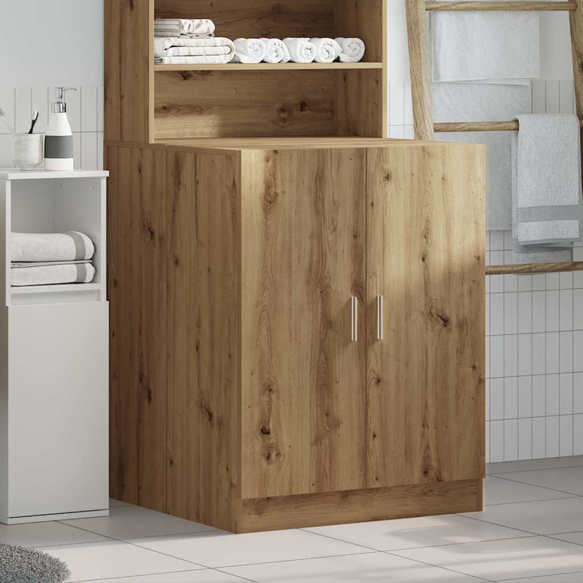 vidaXL Ντουλάπι Πλυντηρίου Αρτισιανή Δρυς 70,5 x 71,5 x 91,5 εκ.