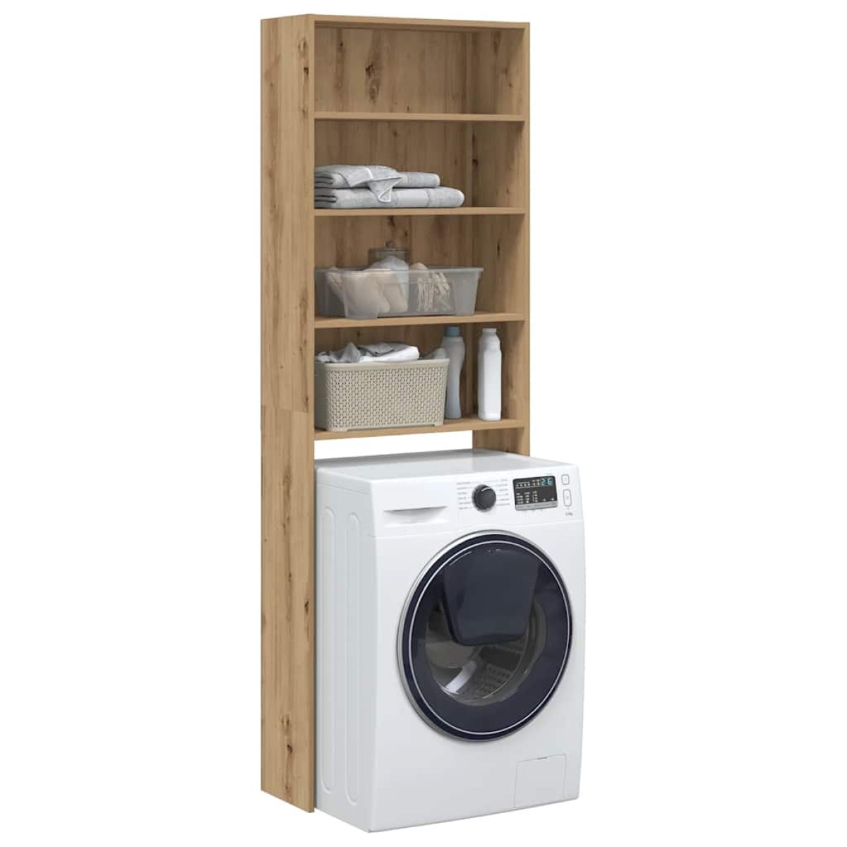 vidaXL Ντουλάπι πλυντηρίου ρούχων Artisan Oak 64x24x190 cm