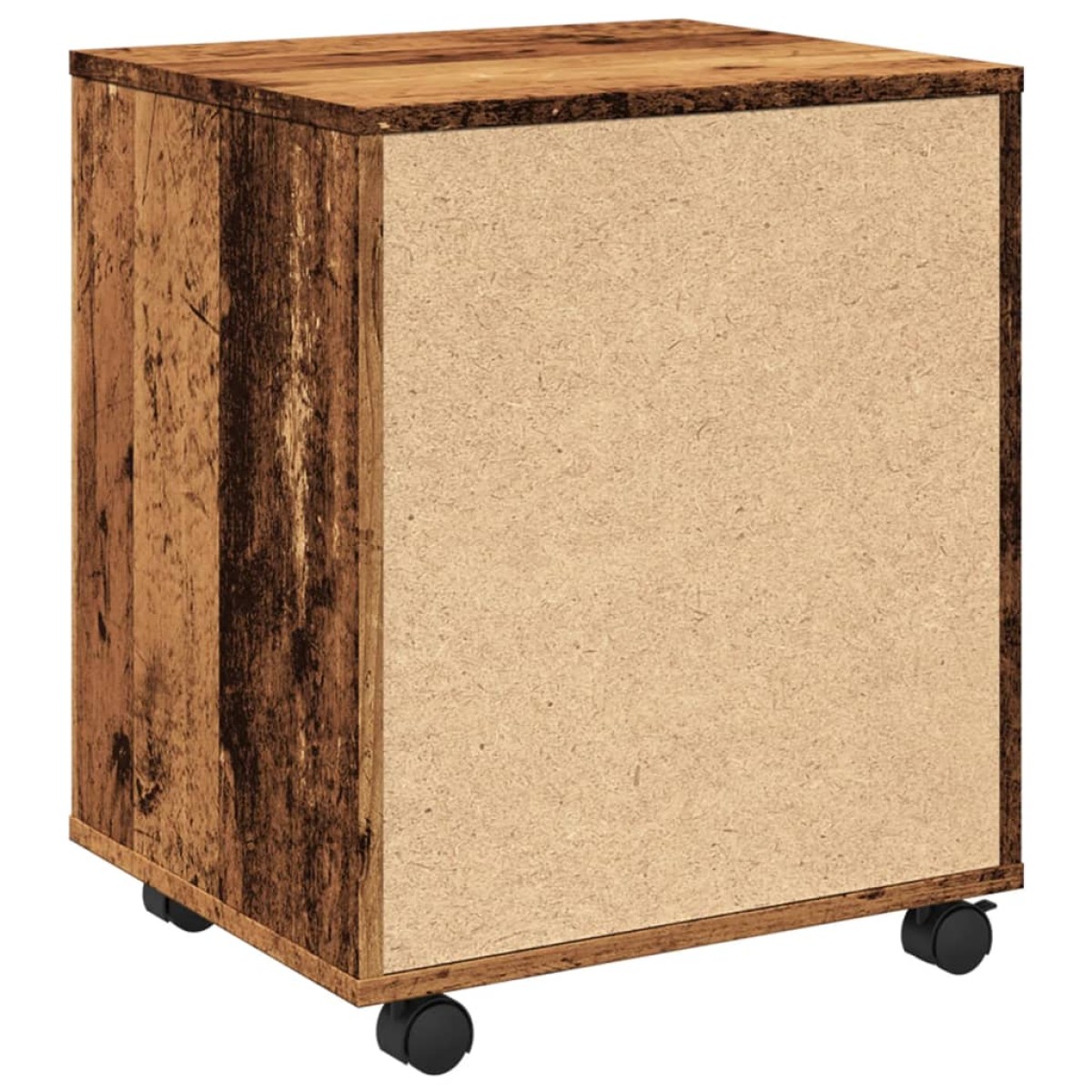 vidaXL Τροχήλατο ντουλάπι παλιού ξύλου 45x38x54 cm Ξύλο μηχανής