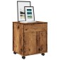 vidaXL Τροχήλατο ντουλάπι παλιού ξύλου 45x38x54 cm Ξύλο μηχανής