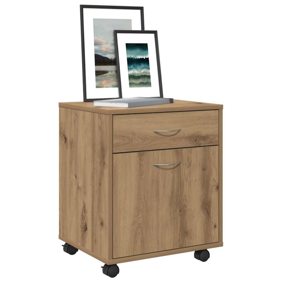 vidaXL Τροχήλατο ντουλάπι Artisan Oak 45x38x54 cm Κατασκευασμένο ξύλο