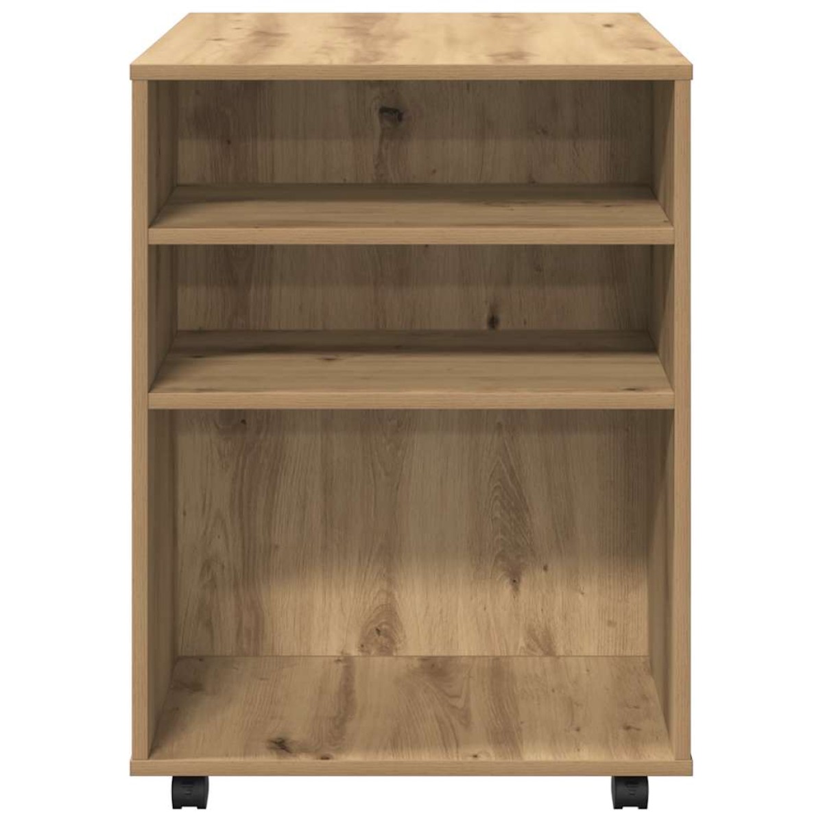 vidaXL Ντουλάπι Τροχήλατο Αρτισιανή Δρυς 60x53x72 εκ. Επεξεργ. Ξύλο