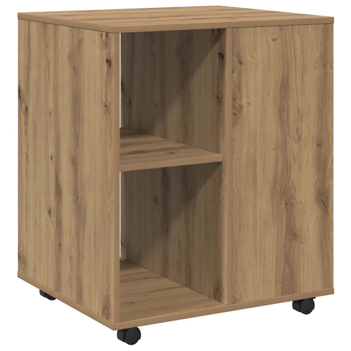 vidaXL Ντουλάπι Τροχήλατο Αρτισιανή Δρυς 60x53x72 εκ. Επεξεργ. Ξύλο