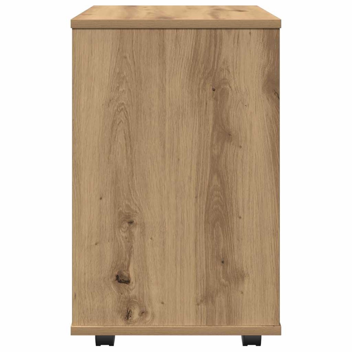 vidaXL Ντουλάπι Τροχήλατο Αρτισιανή Δρυς 46x36x59 εκ. Επεξεργ. Ξύλο