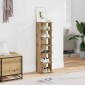vidaXL Παπουτσοθήκη Χρώμα Αρτισιανή Δρυς 28x27x102 εκ. Επεξ. Ξύλο