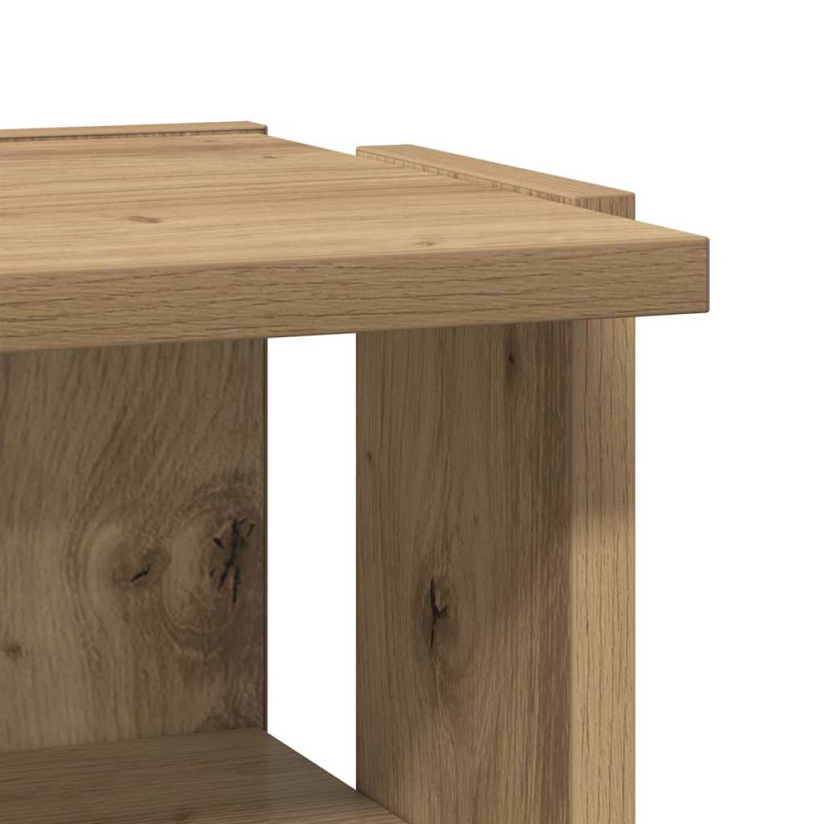vidaXL Παπουτσοθήκες 2 τεμ. Αρτισιανή Δρυς 28x27x102 εκ. Επεξ. Ξύλο