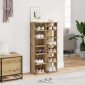 vidaXL Παπουτσοθήκες 2 τεμ. Αρτισιανή Δρυς 28x27x102 εκ. Επεξ. Ξύλο