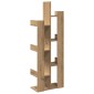 vidaXL Βιβλιοθήκη Αρτισιανή Δρυς 48x25,5x140 εκ. Επεξεργ. Ξύλο