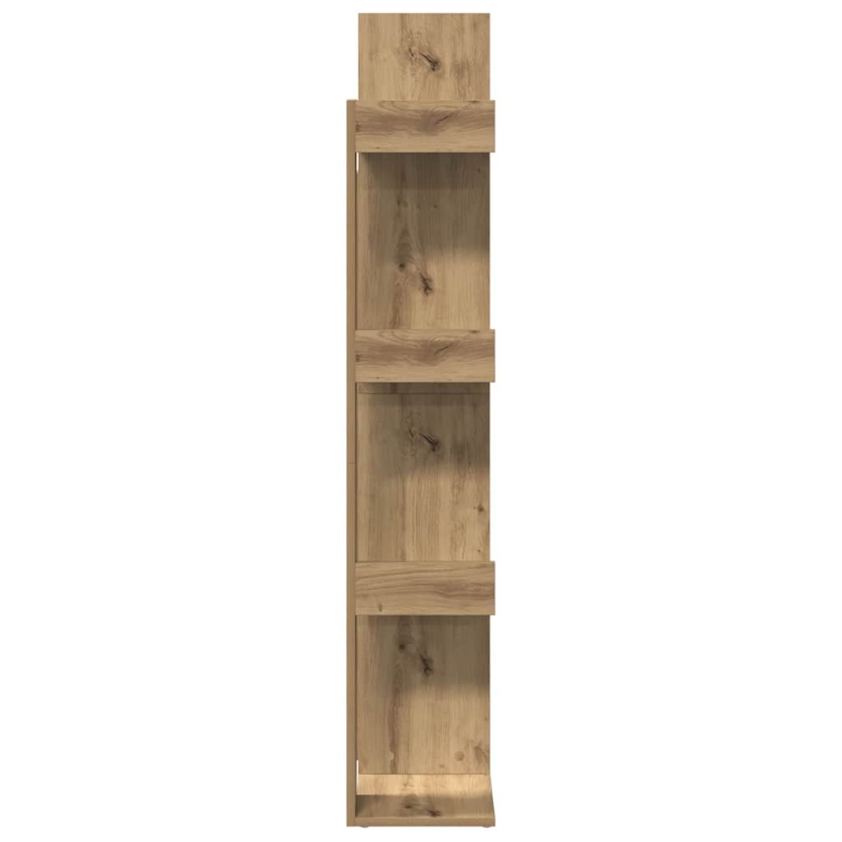 vidaXL Βιβλιοθήκη Αρτισιανή Δρυς 48x25,5x140 εκ. Επεξεργ. Ξύλο