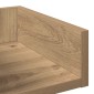 vidaXL Βιβλιοθήκη Αρτισιανή Δρυς 48x25,5x140 εκ. Επεξεργ. Ξύλο