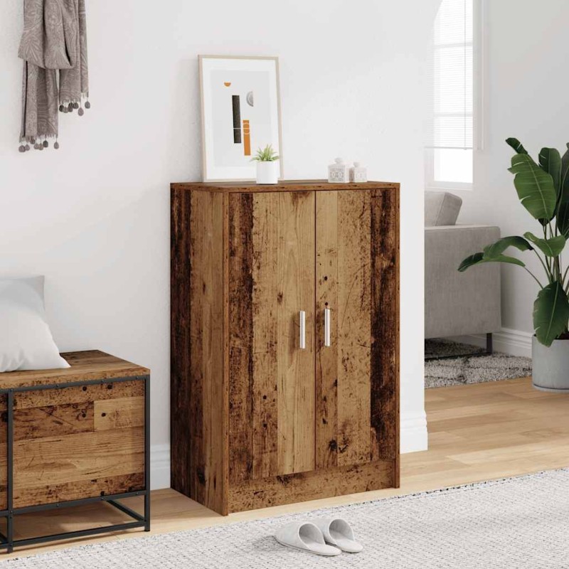 vidaXL Παπουτσοθήκη Όψη Παλαιού Ξύλου 60x35x92 εκ. Επεξεργασμένο Ξύλο