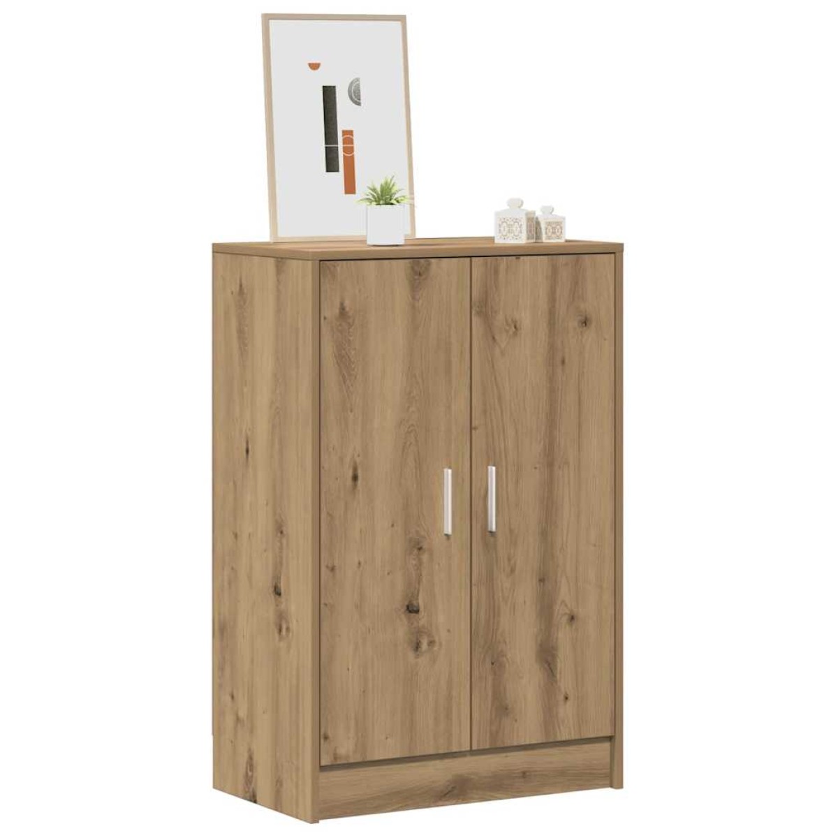 vidaXL Παπουτσοθήκη Αρτισιανή Δρυς 60x35x92 εκ. Επεξεργασμένο Ξύλο