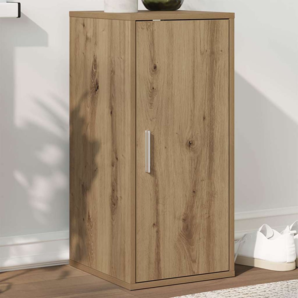 vidaXL Παπουτσοθήκη Τεχνίτης Δρυς 32x35x70 εκ. από Επεξεργασμένο Ξύλο