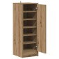 vidaXL Ντουλάπι παπουτσιών Artisan Oak 32x35x92 cm Κατασκευασμένο ξύλο