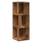 vidaXL Γωνιακό ντουλάπι παλιό ξύλο 33x33x100 cm Ξύλο μηχανής