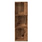 vidaXL Γωνιακό ντουλάπι παλιό ξύλο 33x33x100 cm Ξύλο μηχανής