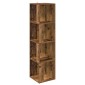 vidaXL Ντουλάπι Γωνία Παλιό Ξύλο 33 x 33 x 132 εκ. από Μοριοσανίδα