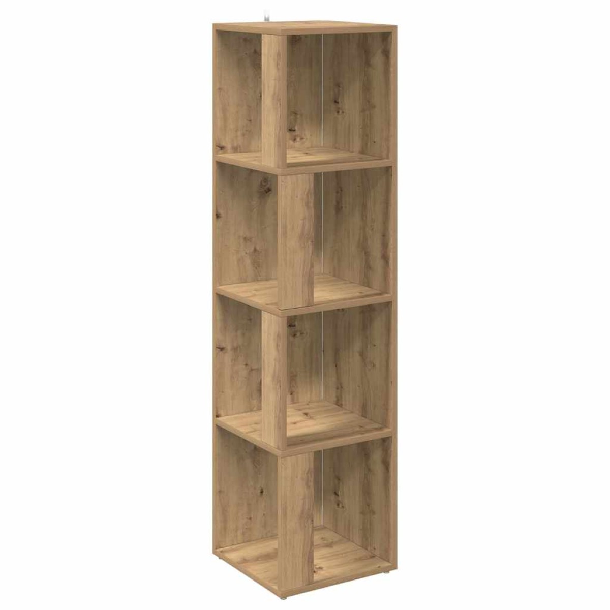 vidaXL Γωνιακό Έπιπλο Τεχνίτης δρυς 33x33x132 εκ. από Επεξεργ. Ξύλο