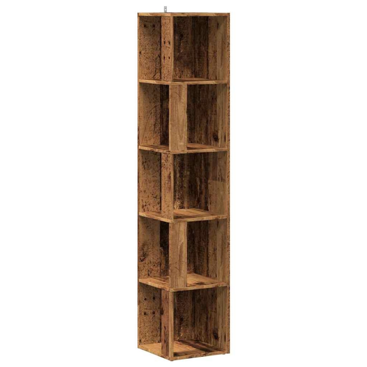 vidaXL Ντουλάπι Γωνία Παλιό Ξύλο 33x33x165 εκ. από Μοριοσανίδα