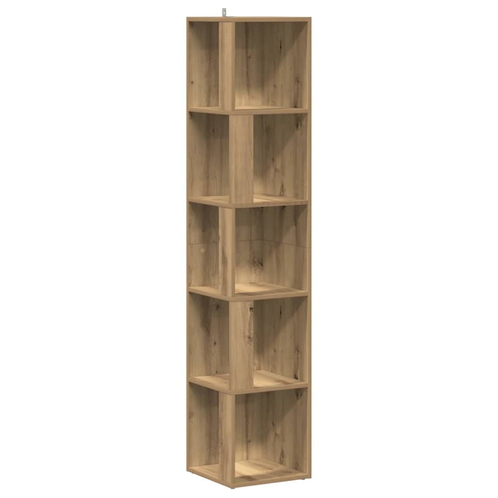vidaXL Γωνιακό ντουλάπι Artisan Oak 33x33x165 cm Κατασκευασμένο ξύλο