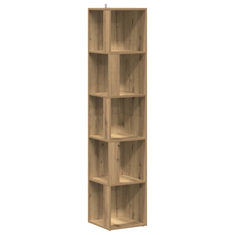 vidaXL Γωνιακό ντουλάπι Artisan Oak 33x33x165 cm Κατασκευασμένο ξύλο