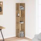 vidaXL Γωνιακό ντουλάπι Artisan Oak 33x33x165 cm Κατασκευασμένο ξύλο